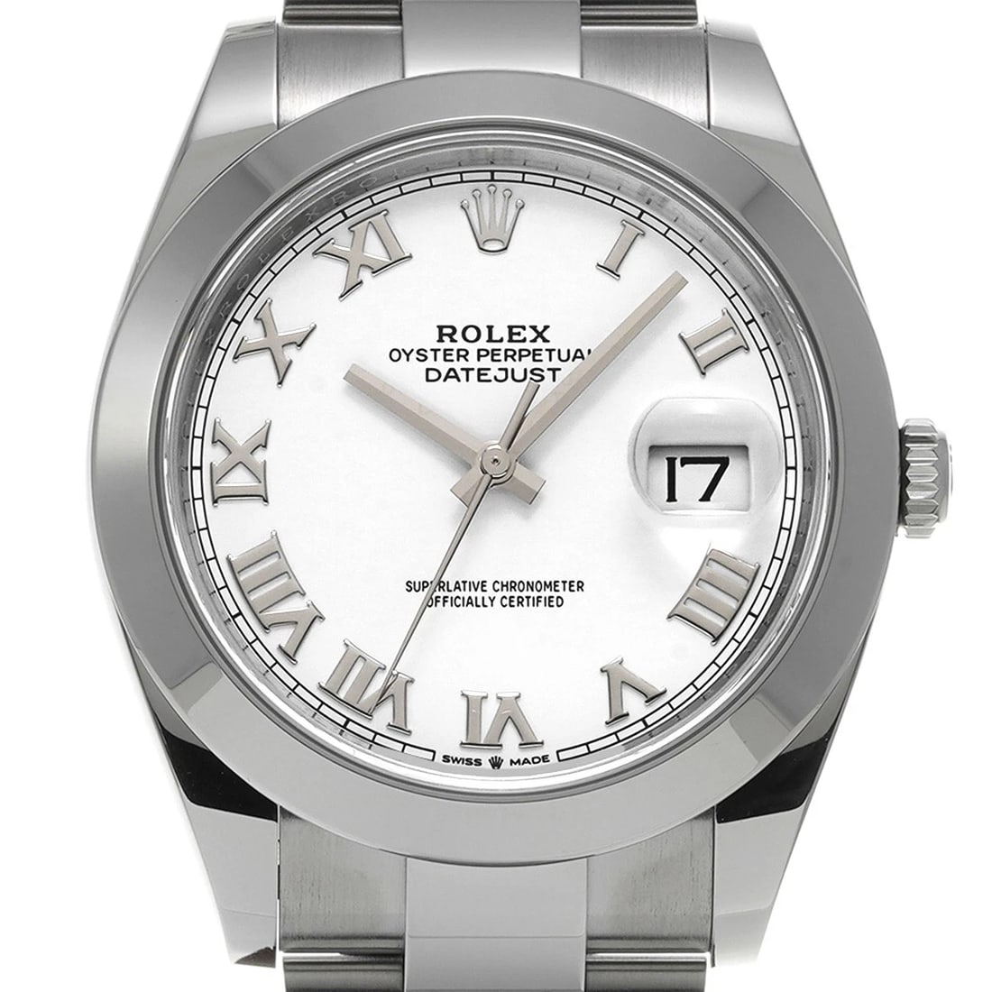 ROLEX DATEJUST WHITE WATCH - 4