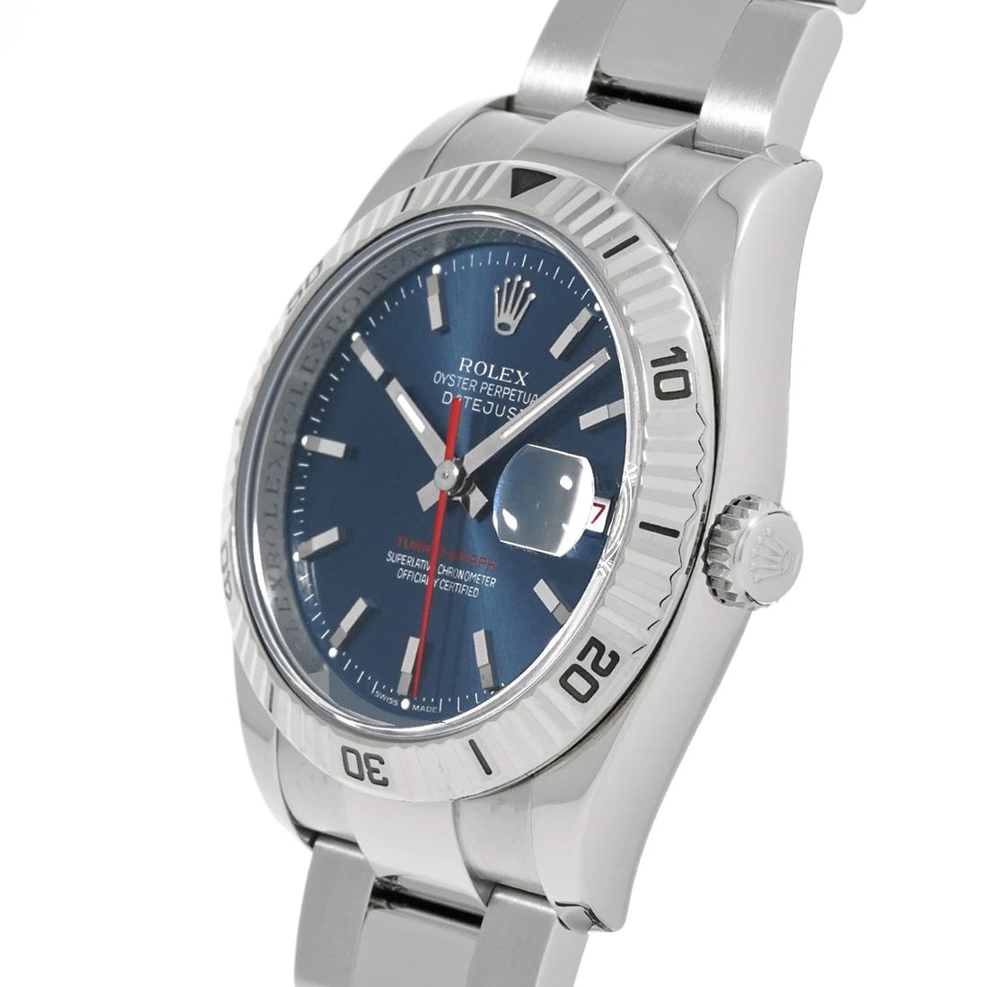 ROLEX DATEJUST BLUE WATCH - 2