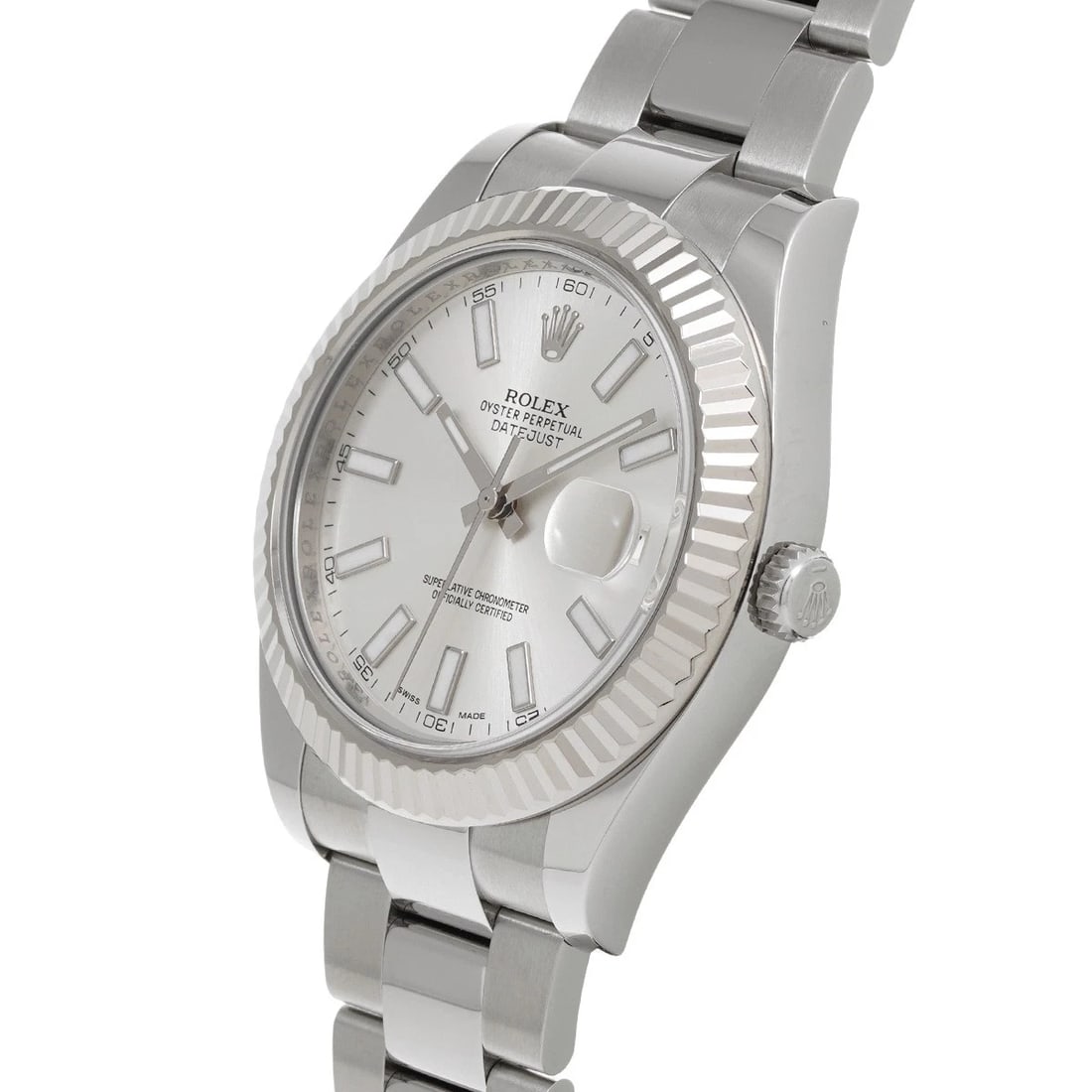 ROLEX DATEJUST SILVER WATCH - 2
