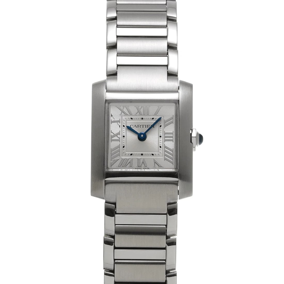 CARTIER TANK FRANCAISE SILVER WATCH: CARTIER Tank Francaise Silver Watch Brand: CARTIER Type: Wristwatch Material: Band Material Stainless steel, Case Material Stainless steel Color: Dial Color Silver Size: ??Case? H/about 25.7mm