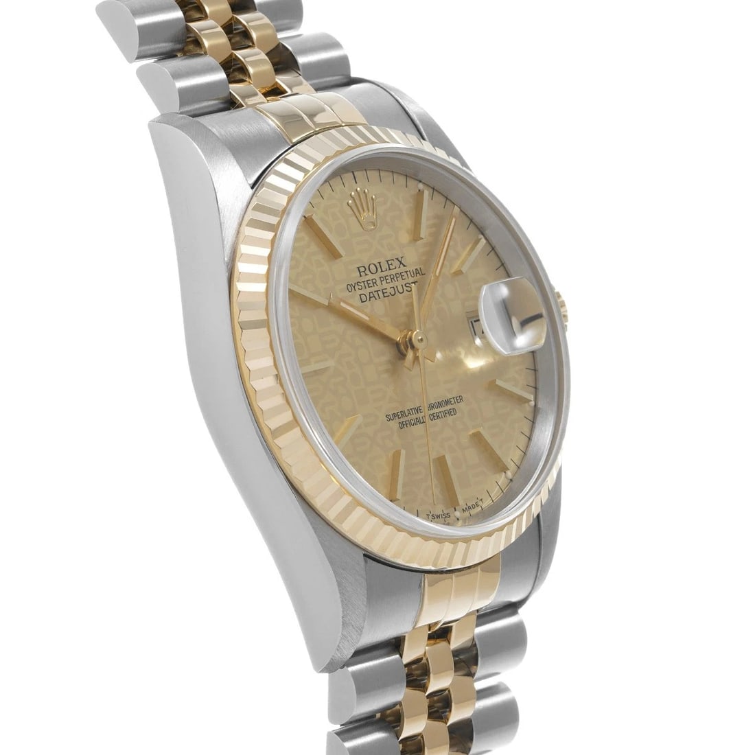 ROLEX DATEJUST CHAMPAGNE COMPUTER WATCH - 3