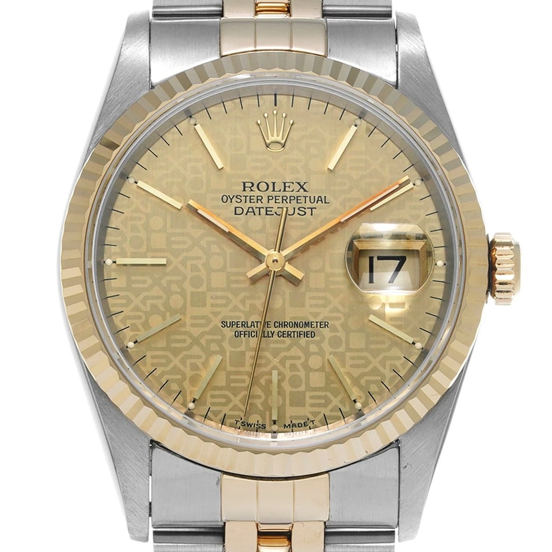 ROLEX DATEJUST CHAMPAGNE COMPUTER WATCH - 4