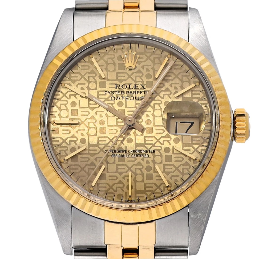 ROLEX DATEJUST CHAMPAGNE COMPUTER WATCH - 4