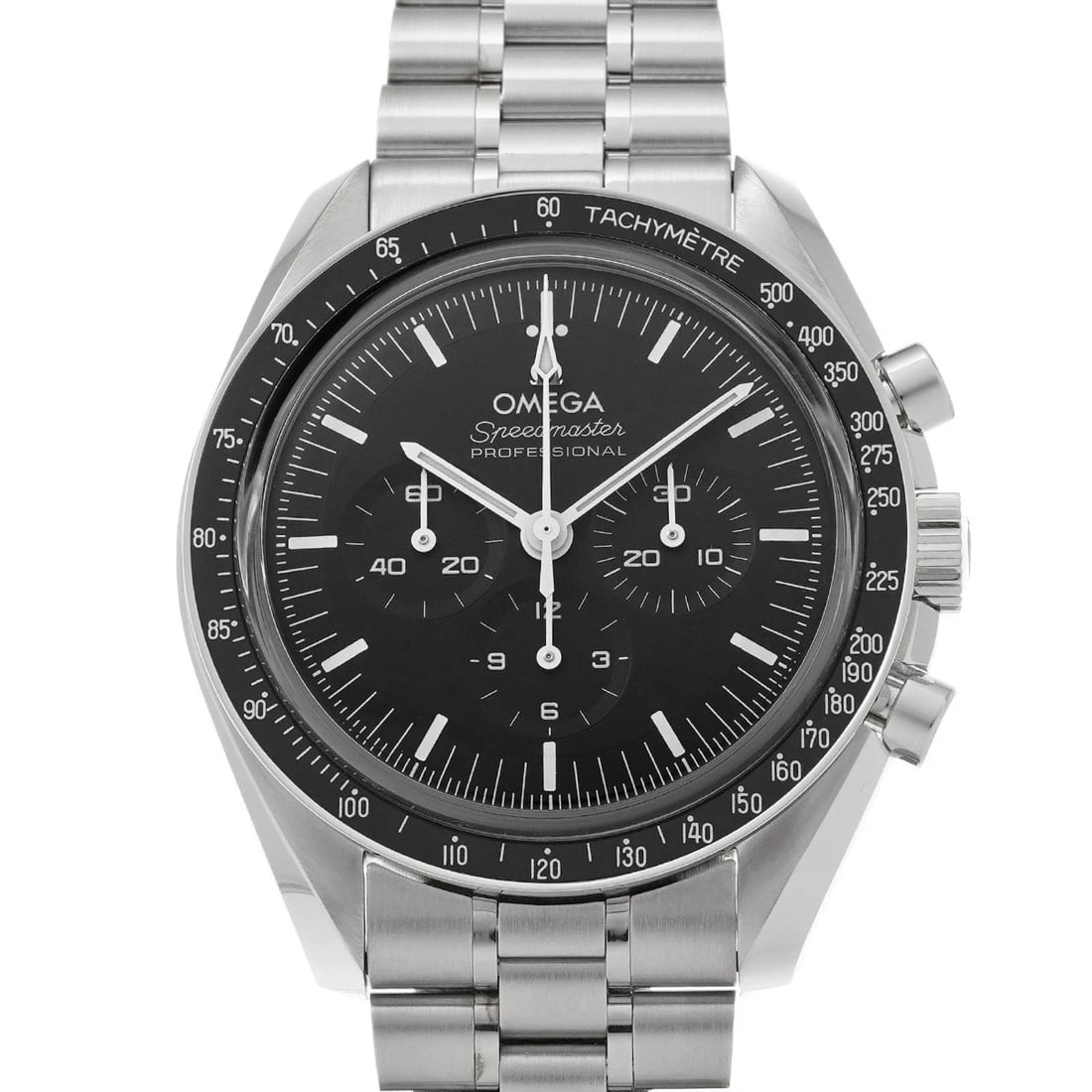 OMEGA SPEEDMASTER CO AXIAL CHRONOMETER: OMEGA Speedmaster Co axial Chronometer Brand: OMEGA Type: Wristwatch Material: Band Material Stainless steel, Case Material Stainless steel Color: Dial Color black Size: ??Case? H/about 42mm