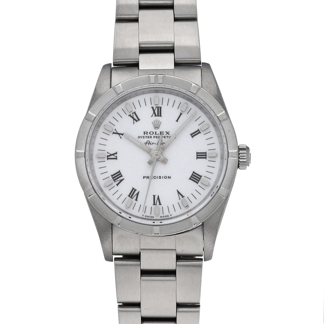 ROLEX AIR KING WHITE WATCH: ROLEX Air King white Watch Brand: ROLEX Type: Wristwatch Material: Band Material Stainless steel, Case Material Stainless steel Color: Dial Color white Size: ??Case? H/about 34mm W/about 34mm