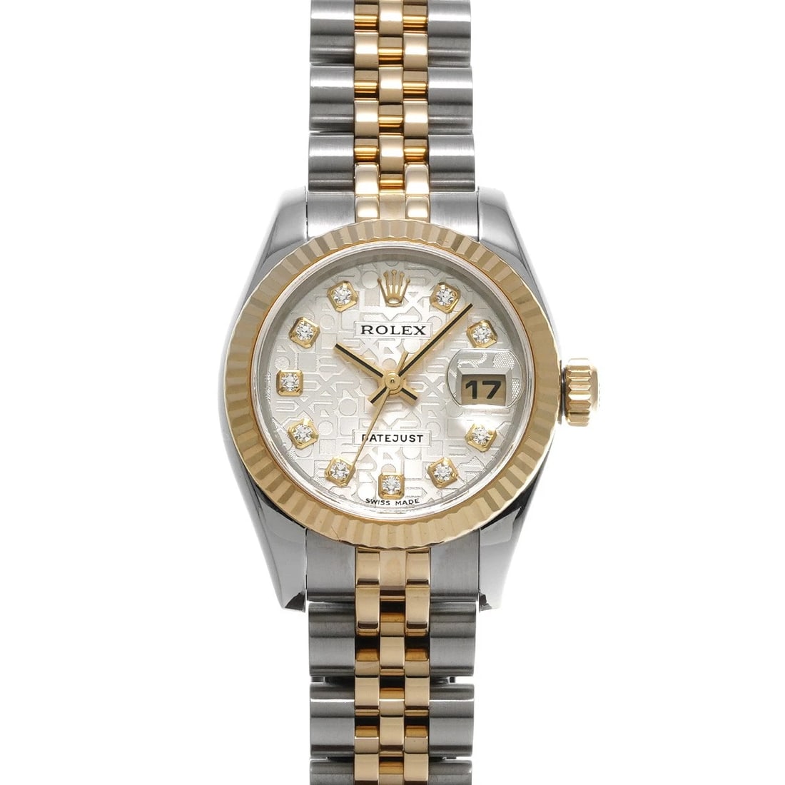 ROLEX DATEJUST SILVER COMPUTER DIAMOND WATCH: ROLEX Datejust Silver computer diamond Watch Brand: ROLEX Type: Wristwatch Material: Band Material Stainless steel/Yellow Gold, Case Material Stainless steel Color: Dial Color Silver computer/diamo