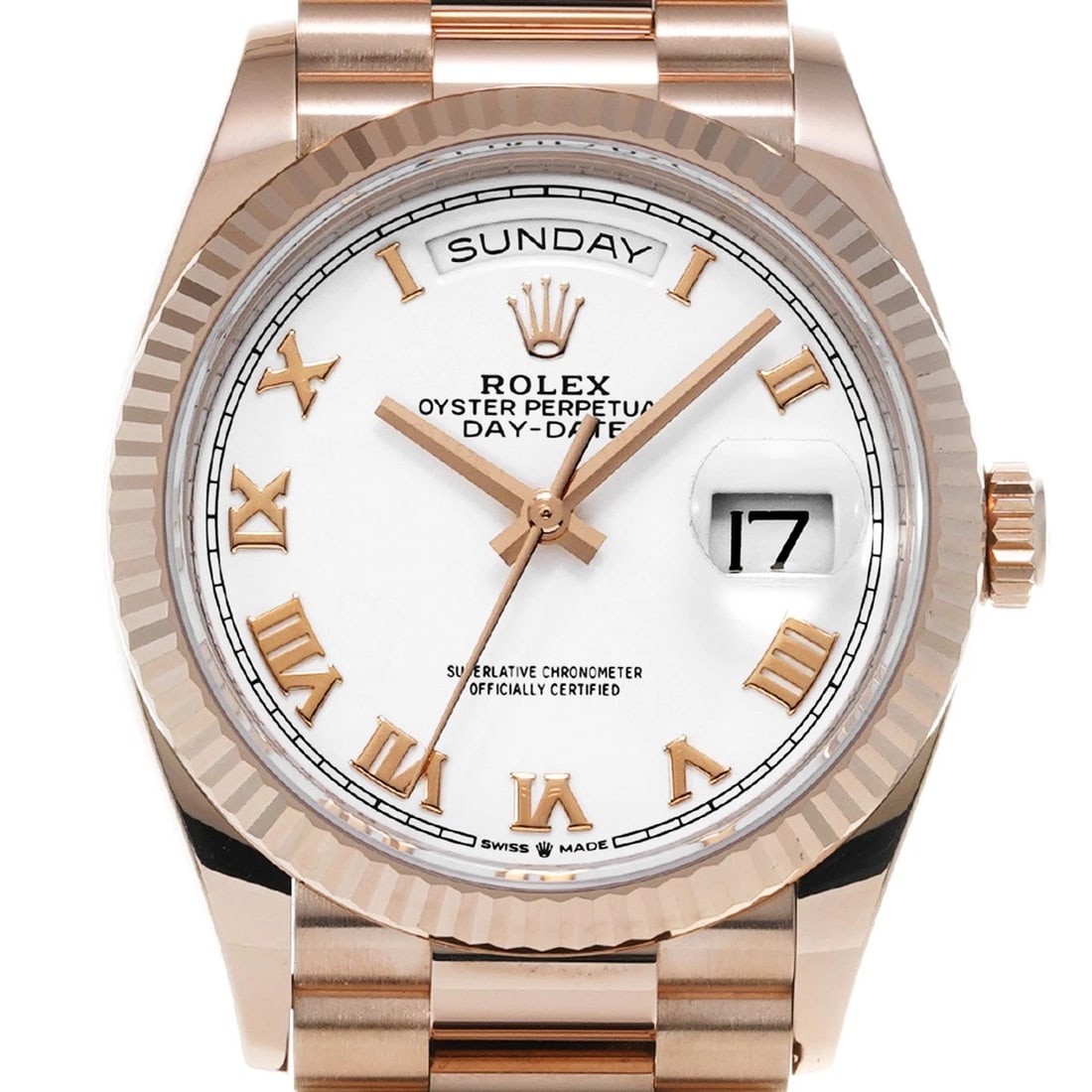 ROLEX WHITE WATCH - 4