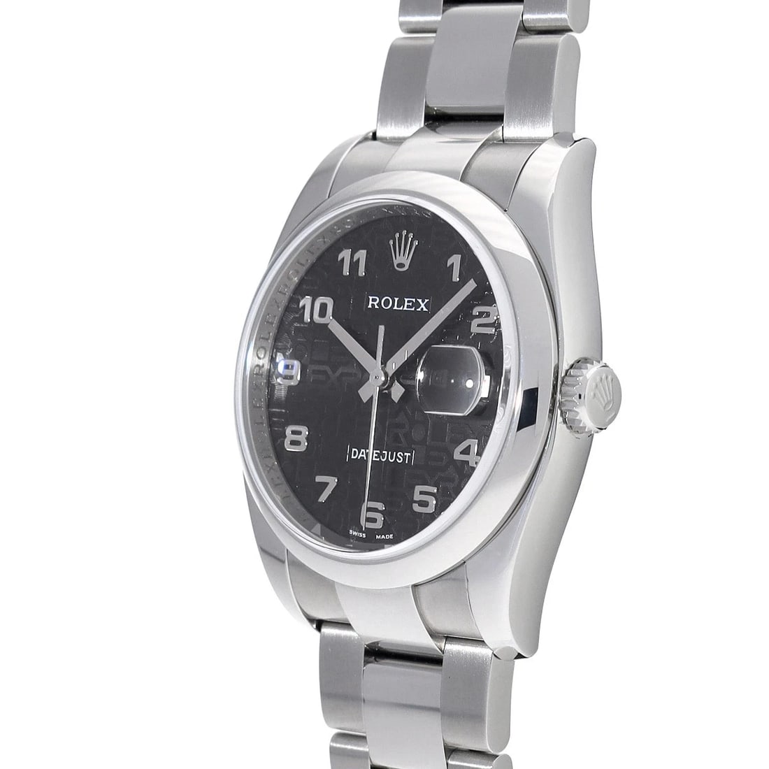 ROLEX DATEJUST BLACK COMPUTER WATCH - 2