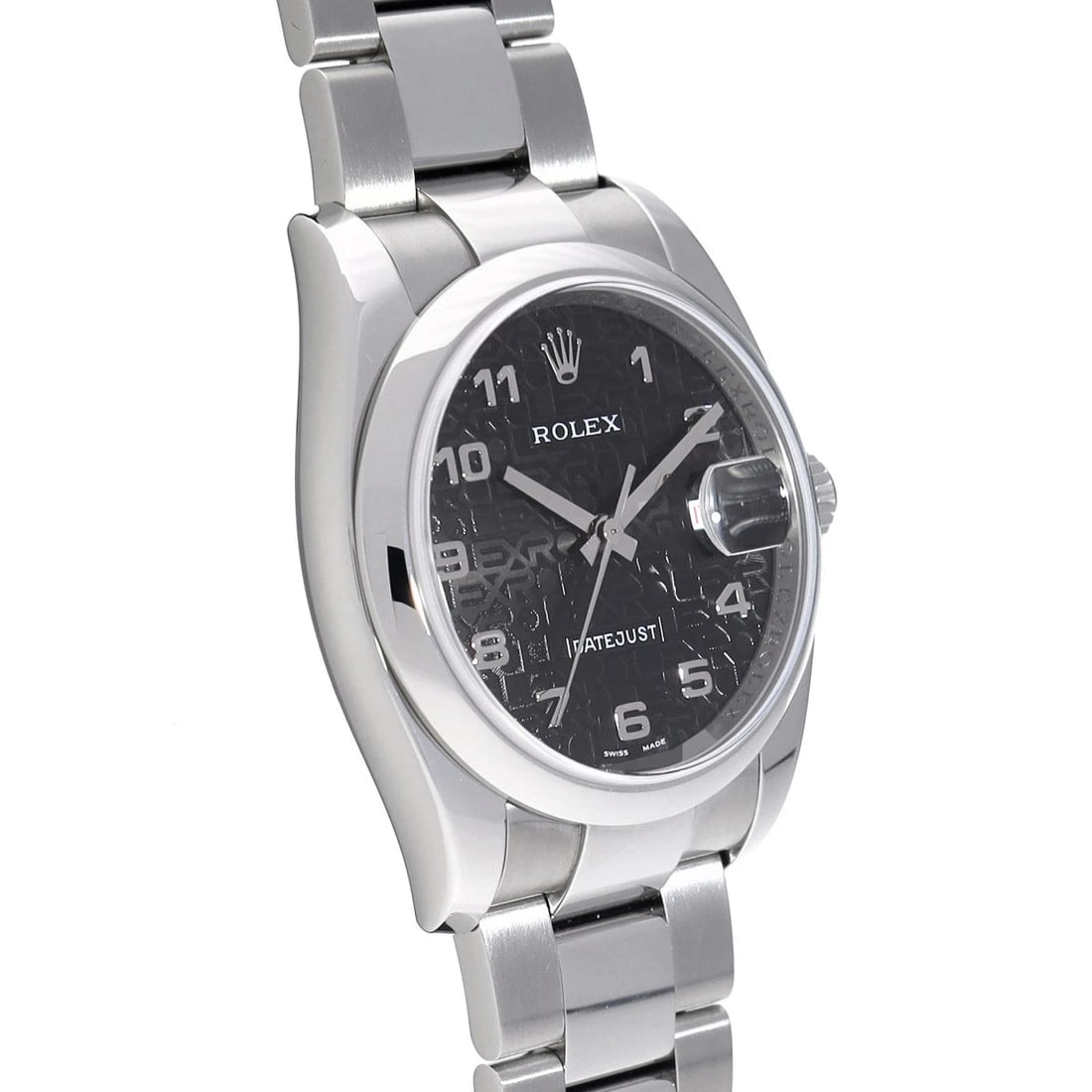 ROLEX DATEJUST BLACK COMPUTER WATCH - 3