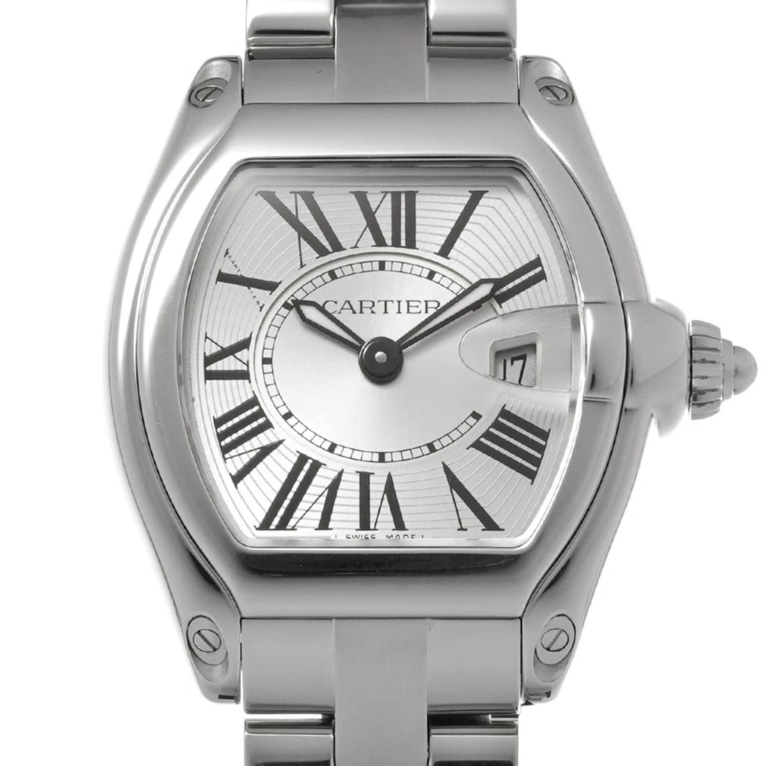 CARTIER ROADSTER SILVER WATCH - 4