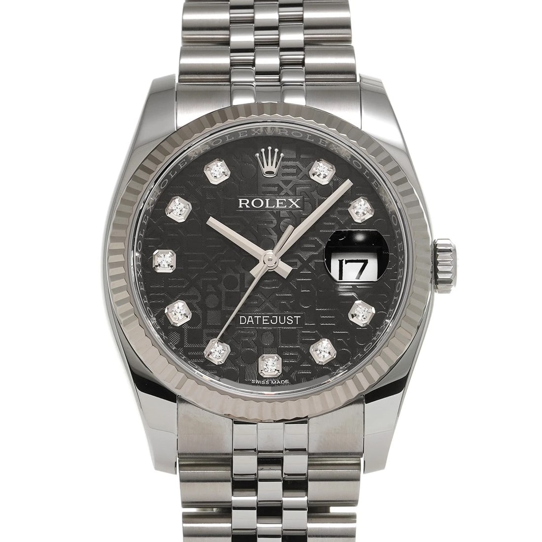 ROLEX DATEJUST BLACK COMPUTER DIAMOND WATCH: ROLEX Datejust Black computer diamond Watch Brand: ROLEX Type: Wristwatch Material: Band Material Stainless steel, Case Material Stainless steel Color: Dial Color Black computer/diamond Size: