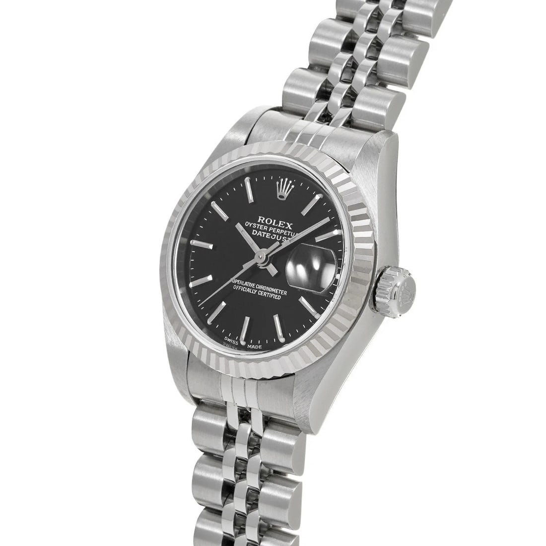 ROLEX DATEJUST BLACK WATCH - 2