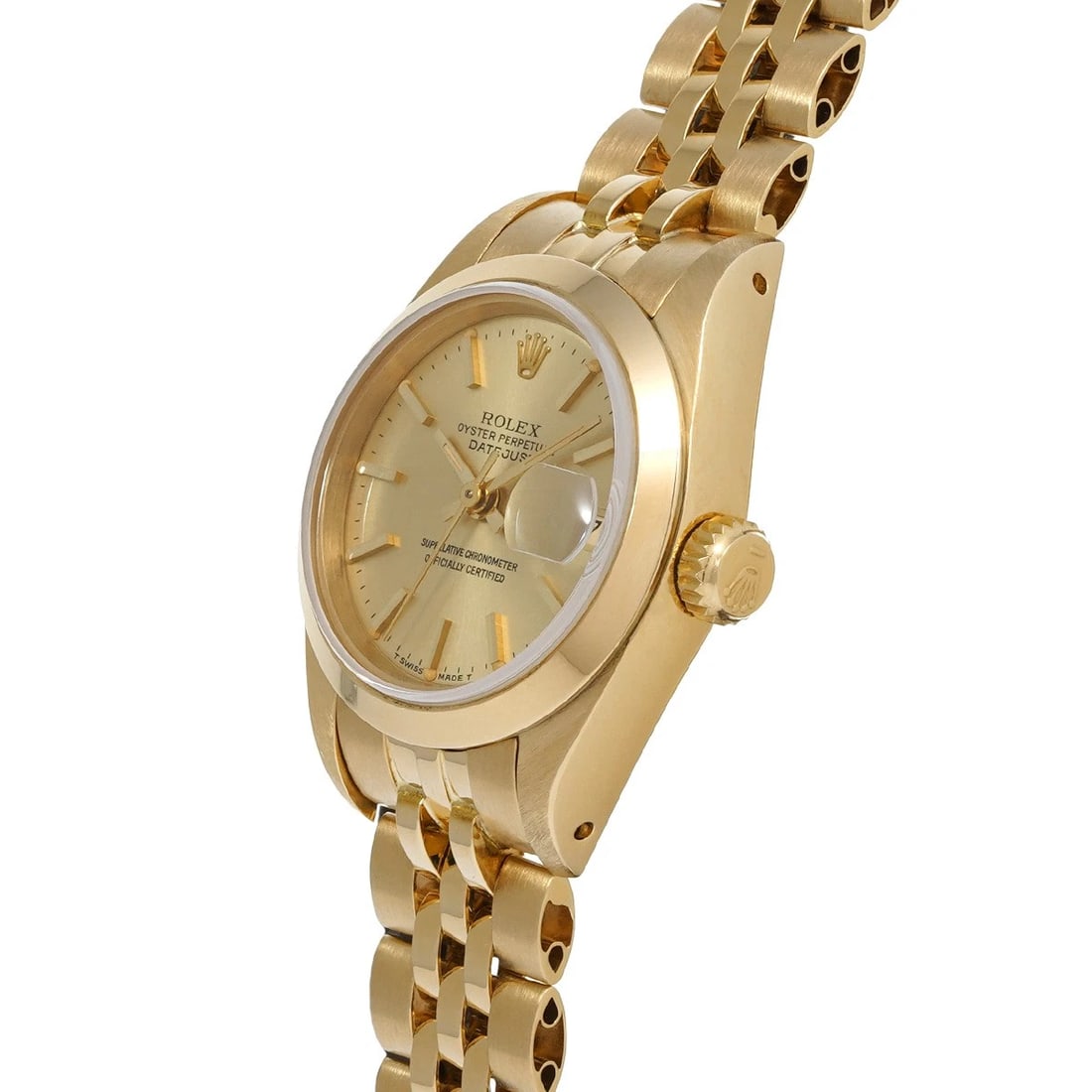 ROLEX DATEJUST BROWN WATCH - 2