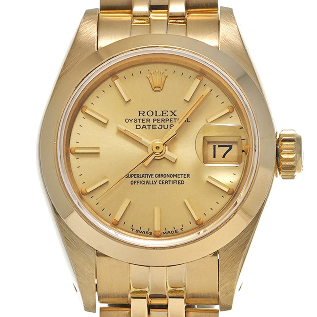 ROLEX DATEJUST BROWN WATCH - 4