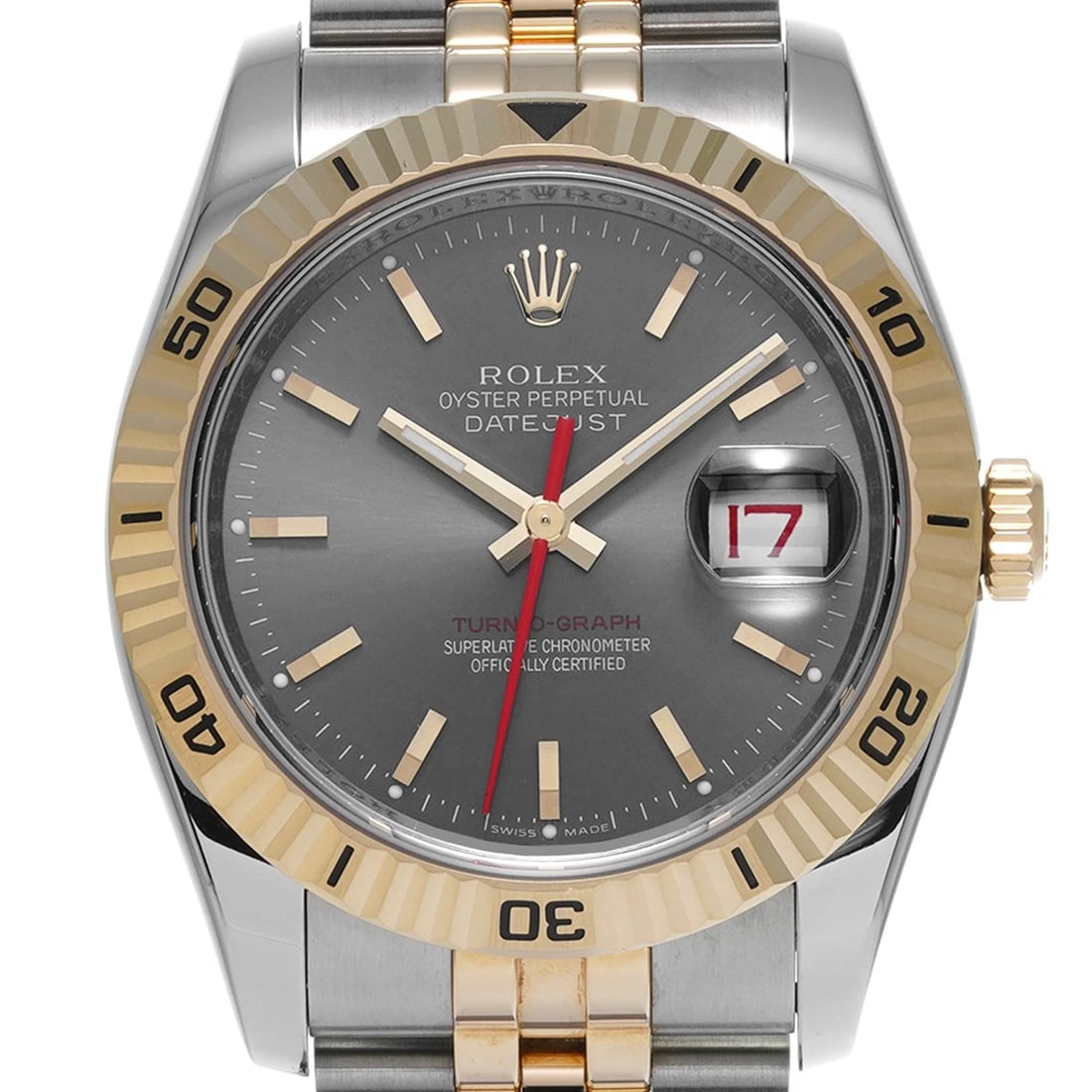 ROLEX DATEJUST GRAY WATCH - 4