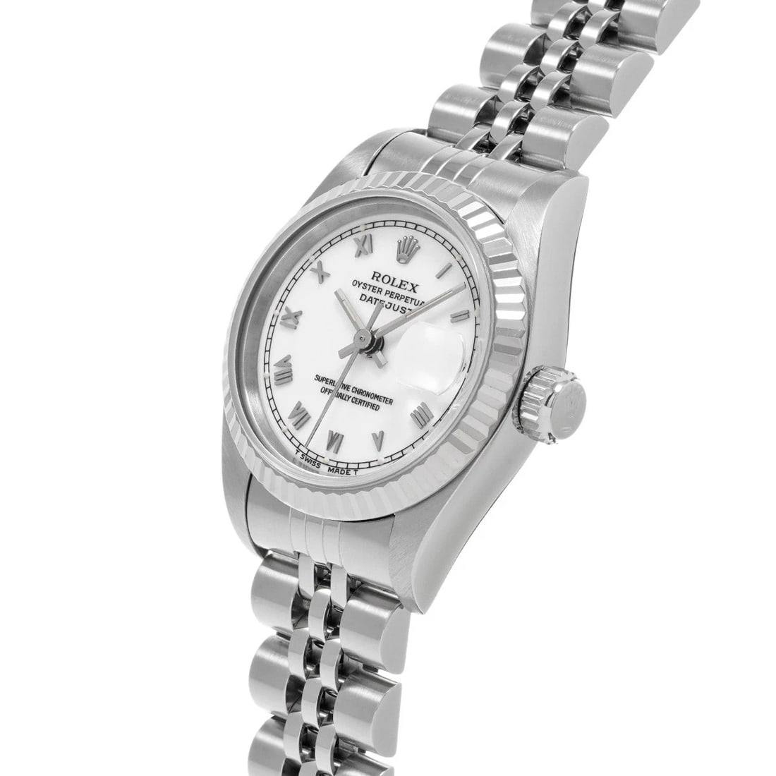 ROLEX DATEJUST WHITE WATCH - 2