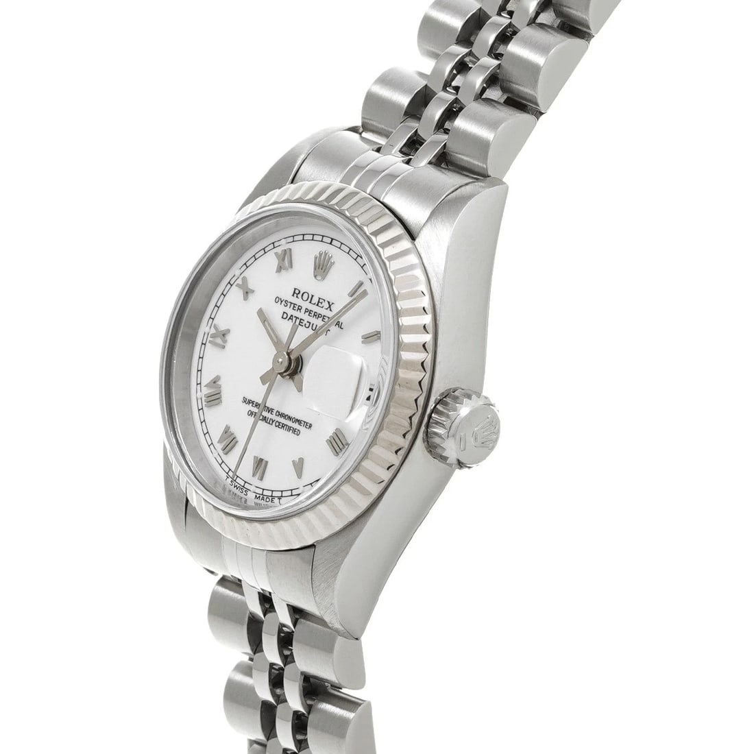ROLEX DATEJUST WHITE WATCH - 2