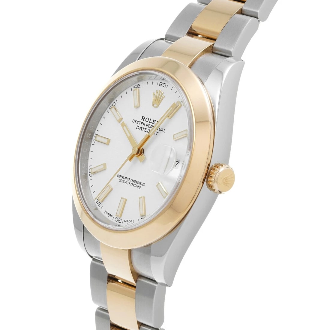 ROLEX DATEJUST WHITE WATCH - 2