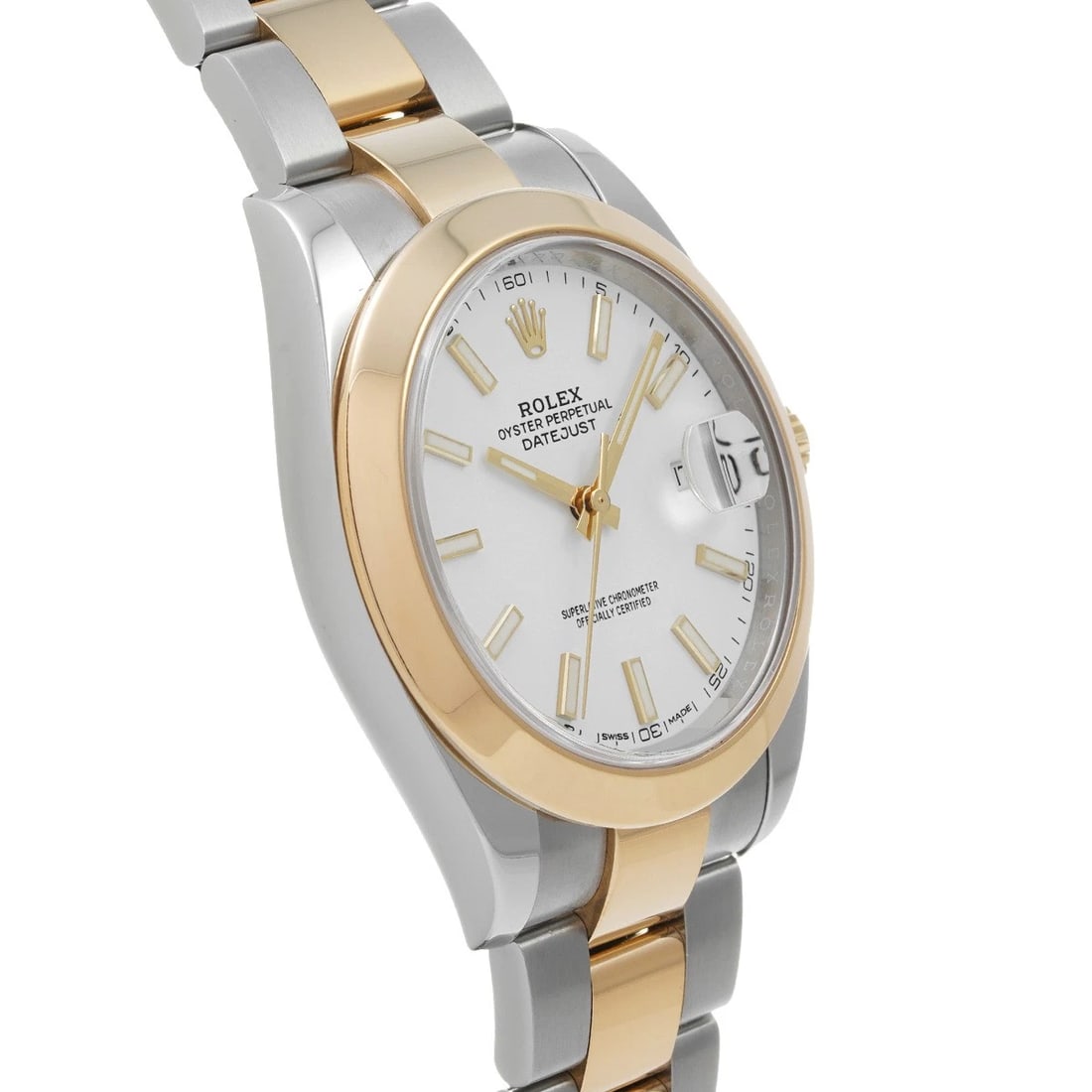 ROLEX DATEJUST WHITE WATCH - 3