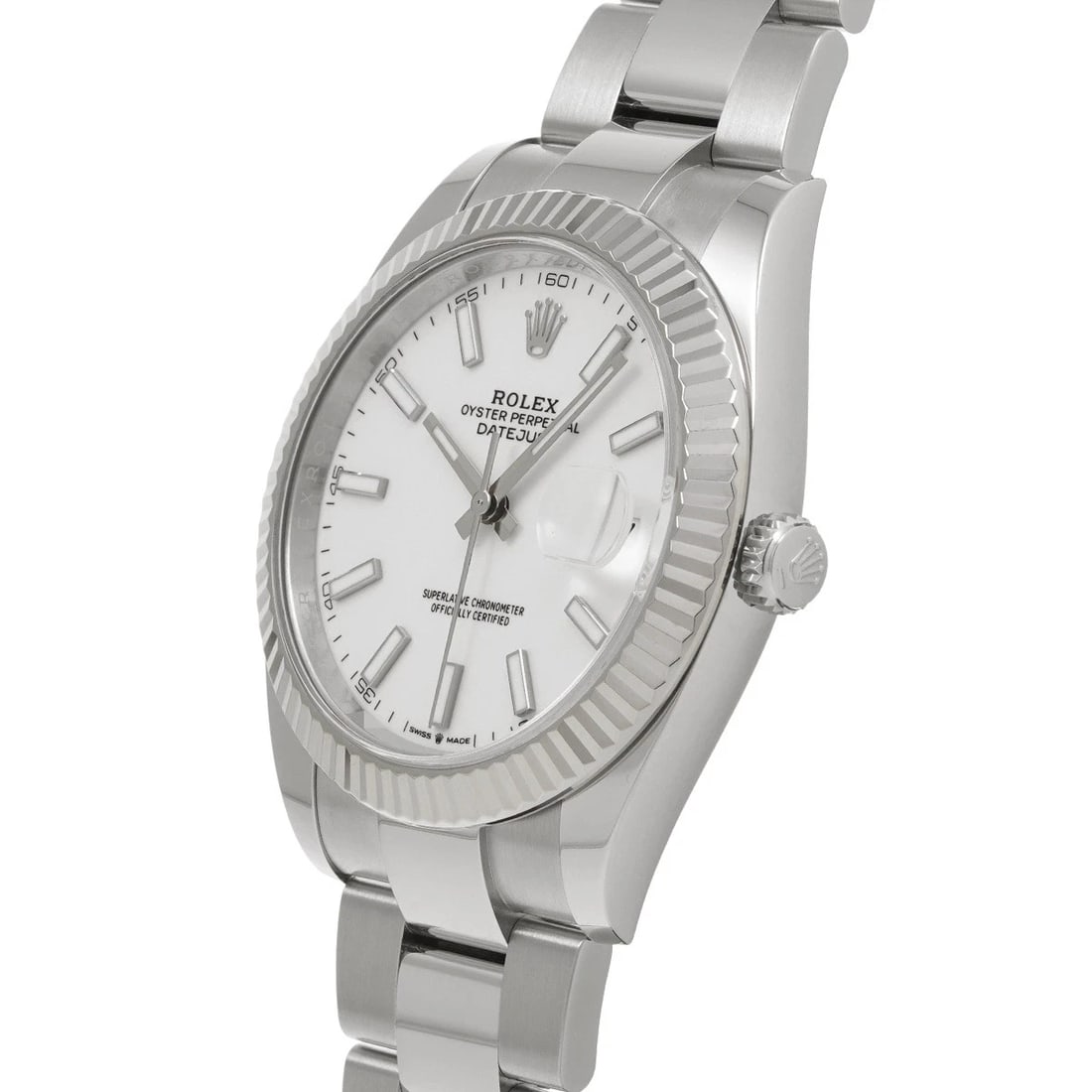 ROLEX DATEJUST WHITE WATCH - 2