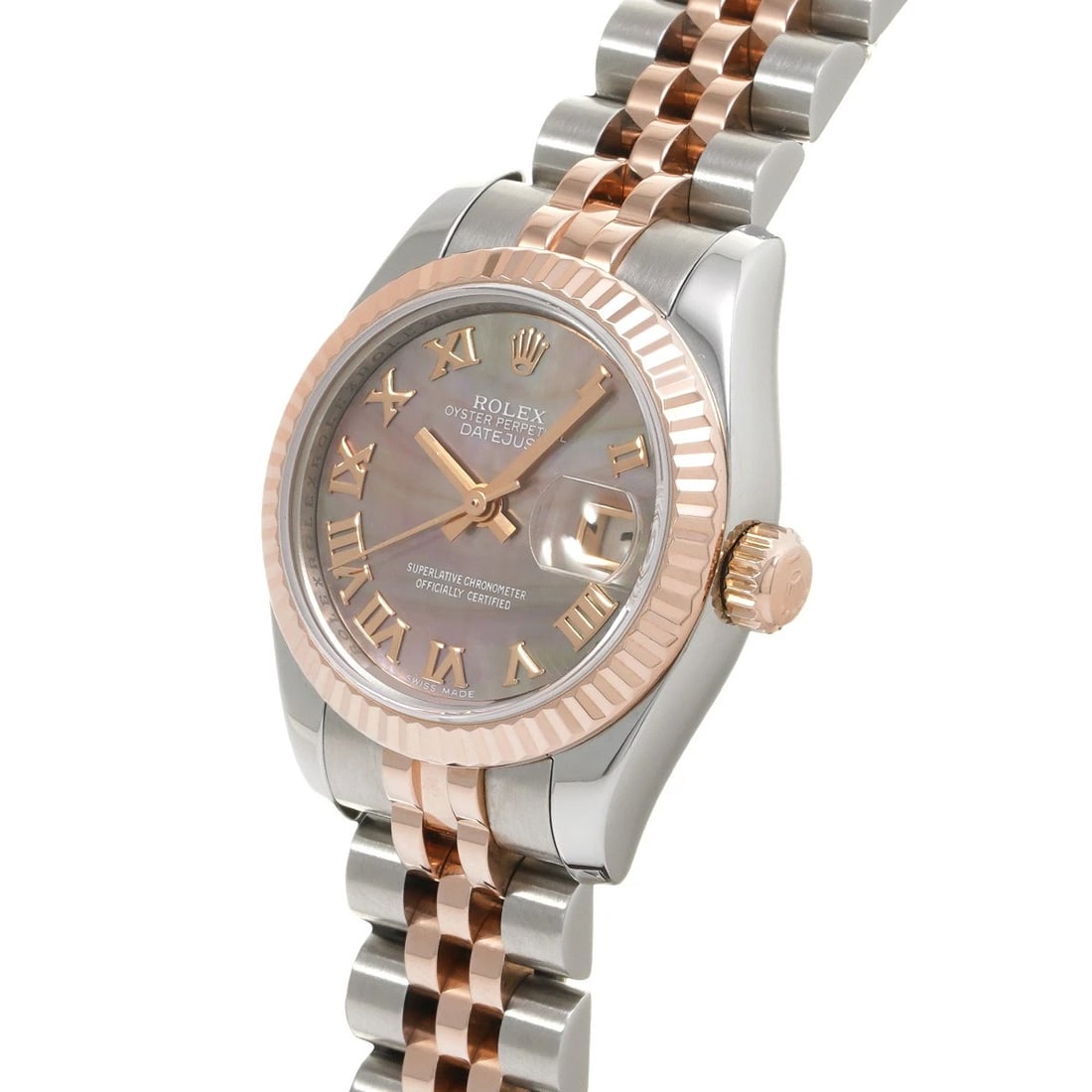 ROLEX DATEJUST BLACK SHELL WATCH - 2