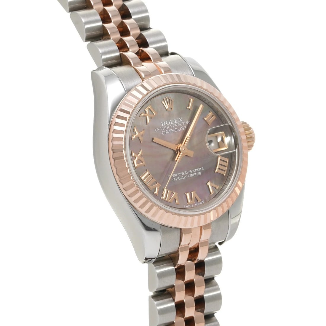 ROLEX DATEJUST BLACK SHELL WATCH - 3