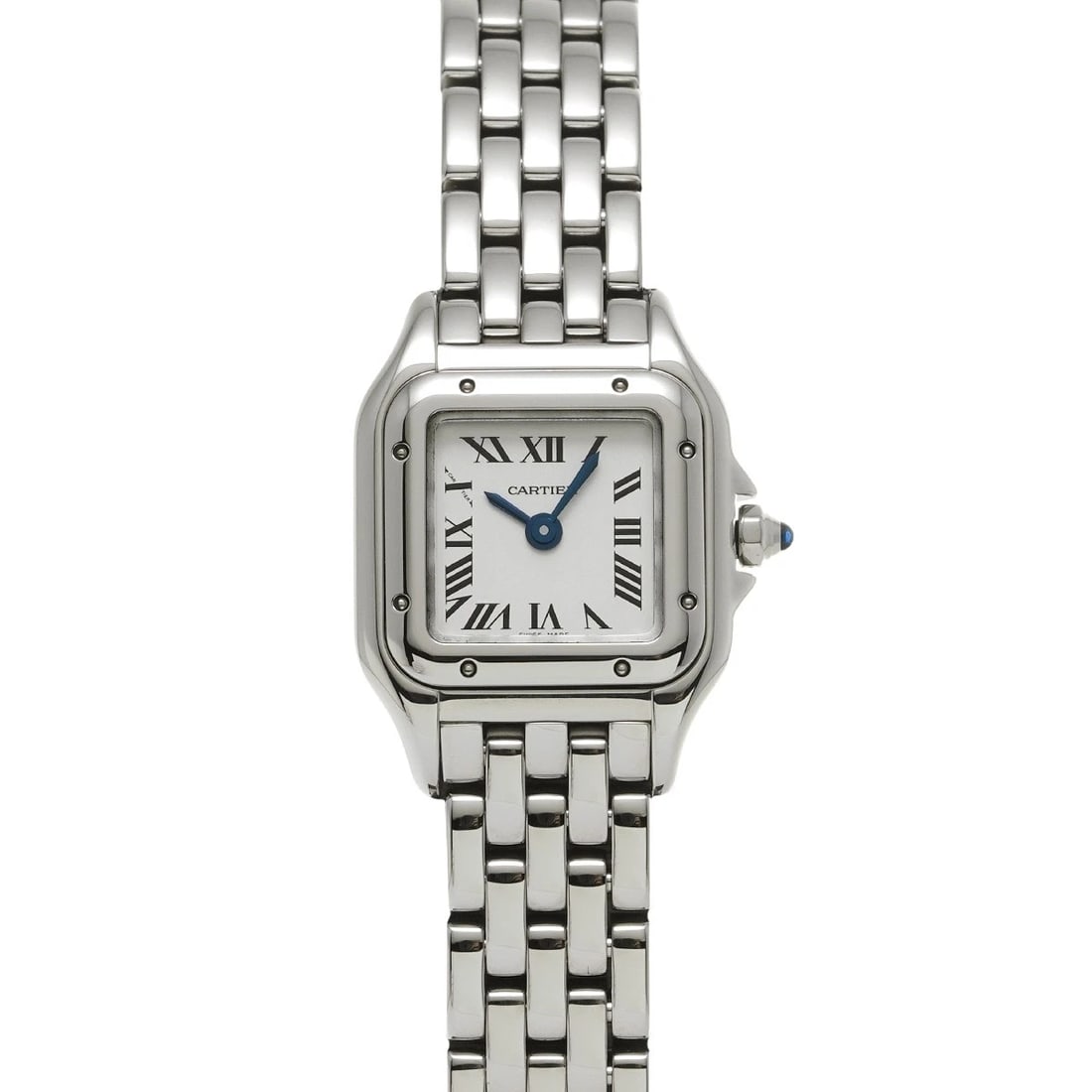 CARTIER PANTHERE SILVER WATCH: CARTIER Panthere Silver Watch Brand: CARTIER Type: Wristwatch Material: Band Material Stainless steel, Case Material Stainless steel Color: Dial Color Silver Size: ??Case? H/about 25mm W/about
