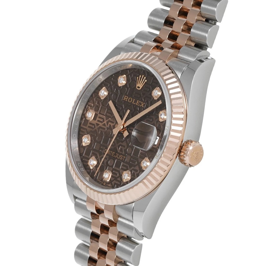 ROLEX DATEJUST CHOCOLATE COMPUTER DIAMOND WATCH - 2