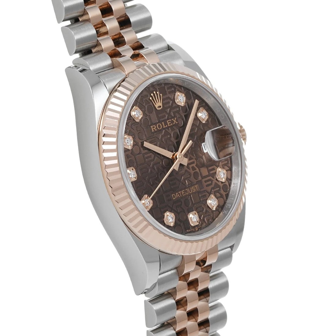 ROLEX DATEJUST CHOCOLATE COMPUTER DIAMOND WATCH - 3