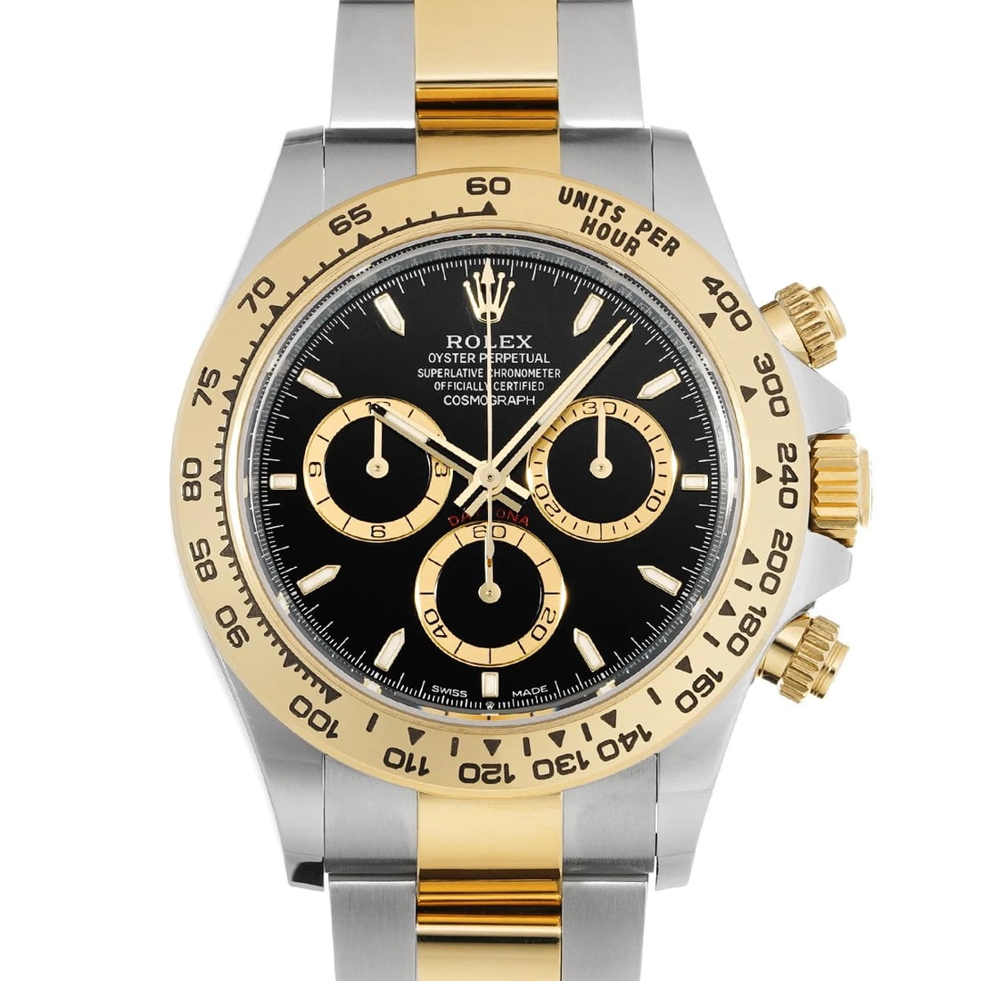 ROLEX COSMOGRAPH DAYTONA BLACK WATCH: ROLEX Cosmograph Daytona black Watch Brand: ROLEX Type: Wristwatch Material: Band Material Stainless steel/Stainless steel, Case Material Stainless steel Color: Dial Color black Size: ??Case?