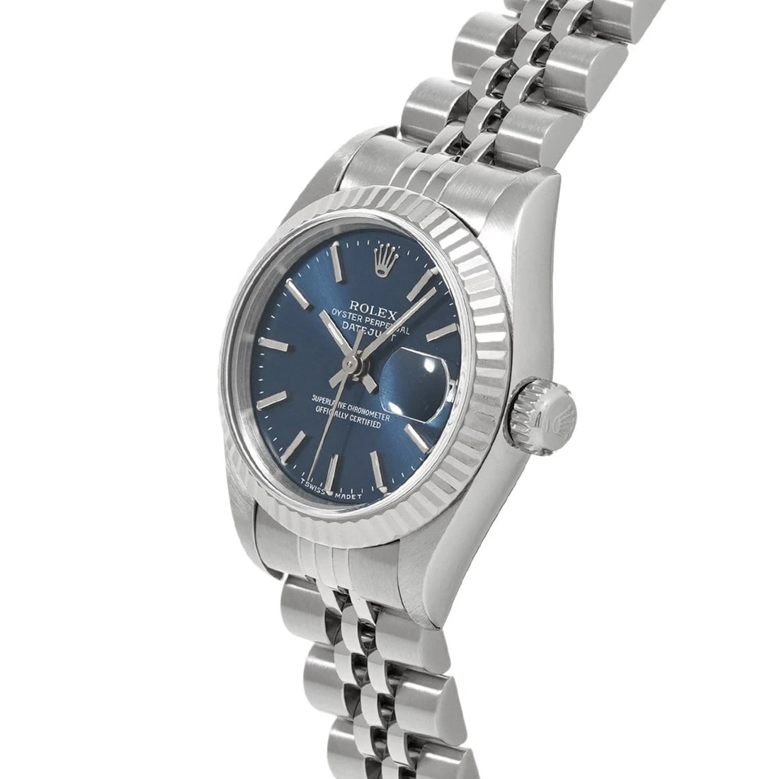 ROLEX DATEJUST BLUE WATCH - 2