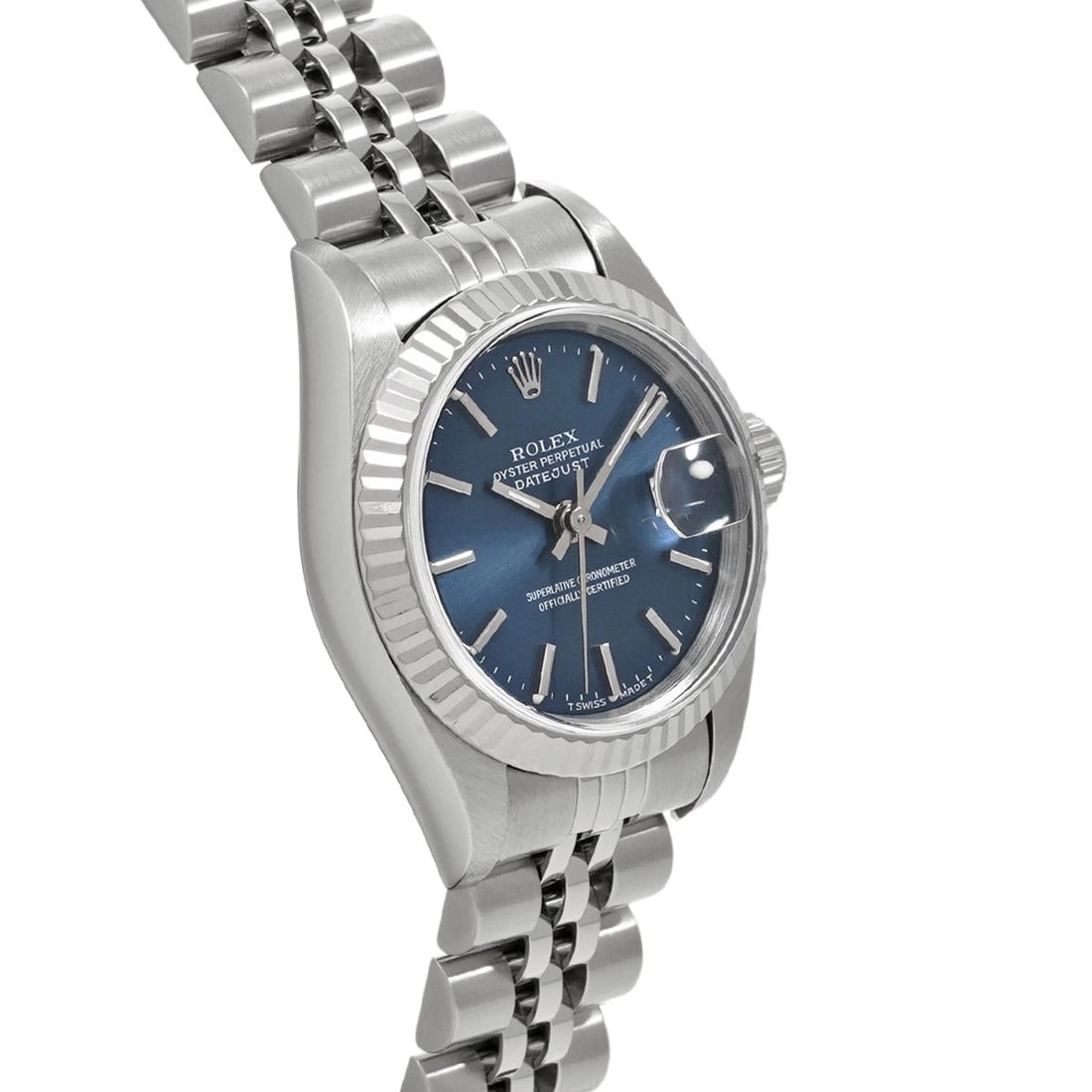 ROLEX DATEJUST BLUE WATCH - 3