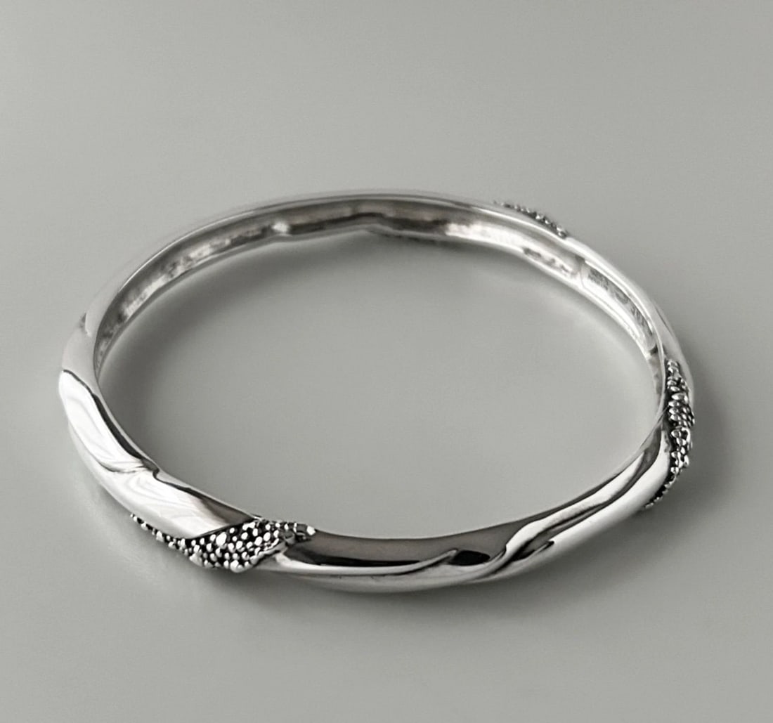 GEORGE JENSEN OK BANGLE BRACELET STERLING SILVER (1 of 2)