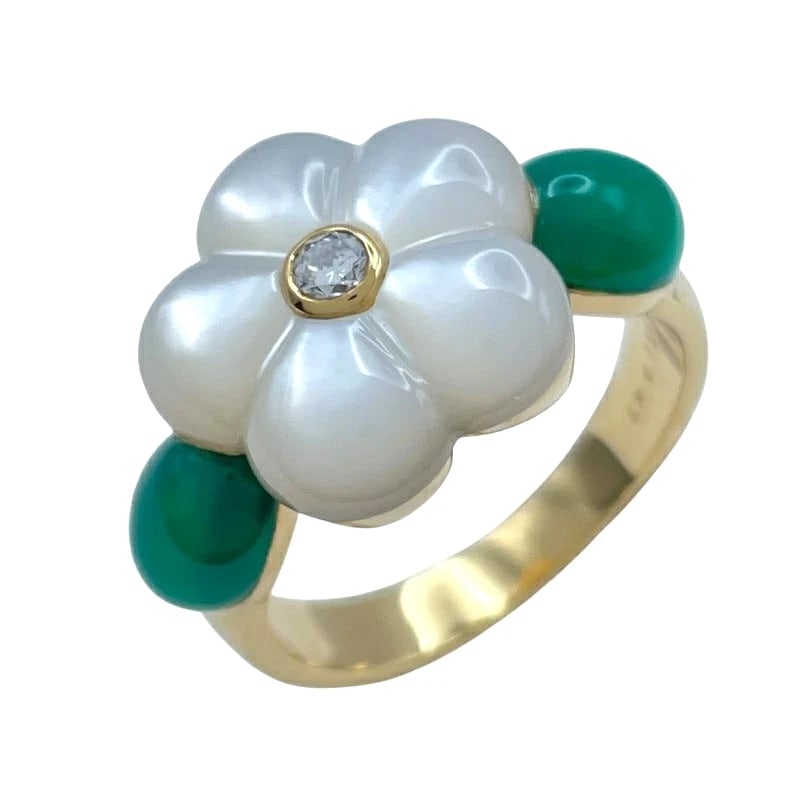 VAN CLEEF & ARPELS DIAMOND CHALCEDONY - 2