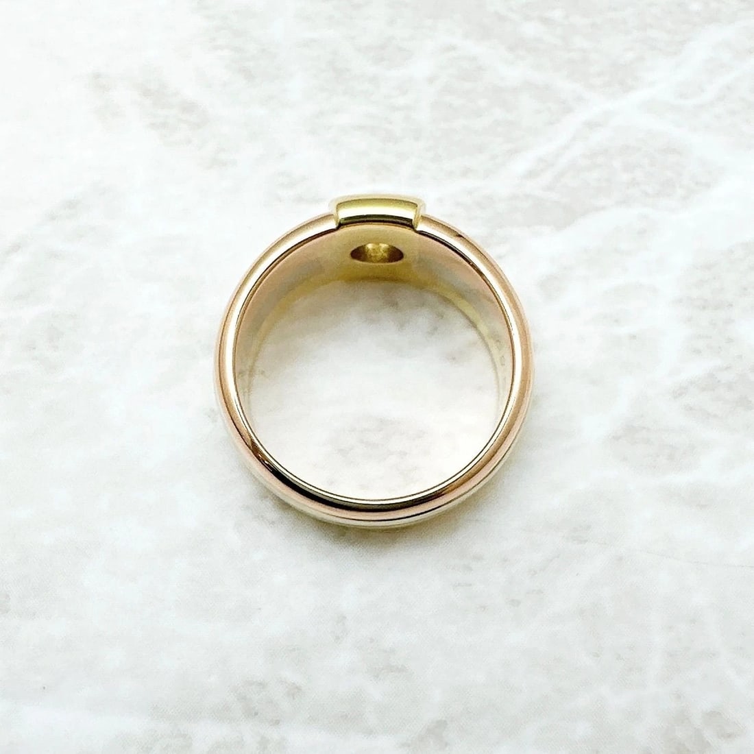 CARTIER TRINITY THREE GOLD 18K YELLOW WHITE ROSE GOLD RING (1 of 2)