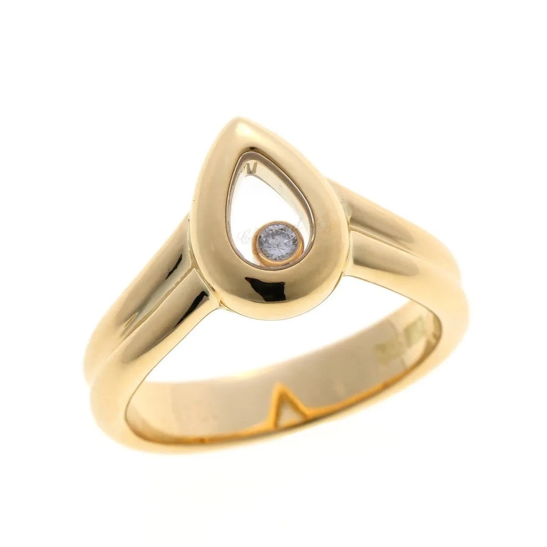 CHOPARD HAPPY DIAMONDS PEAR SHAPE MOVING RING - 3