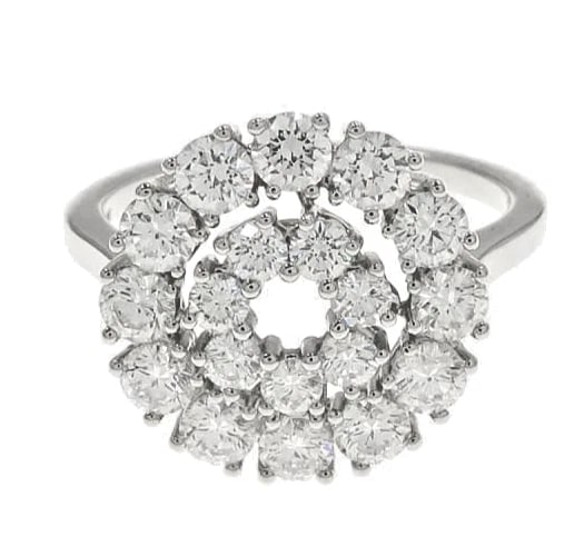 CHOPARD L'HEURE DU DIAMANT 18K WHITE GOLD: Chopard L'Heure du Diamant 18k White Gold Brand: Chopard Type: Ring Material: 18k White Gold Main Stone/Creation Natural Color: White Size: 5.75 US Accessories: None Accessories Notice: Wh