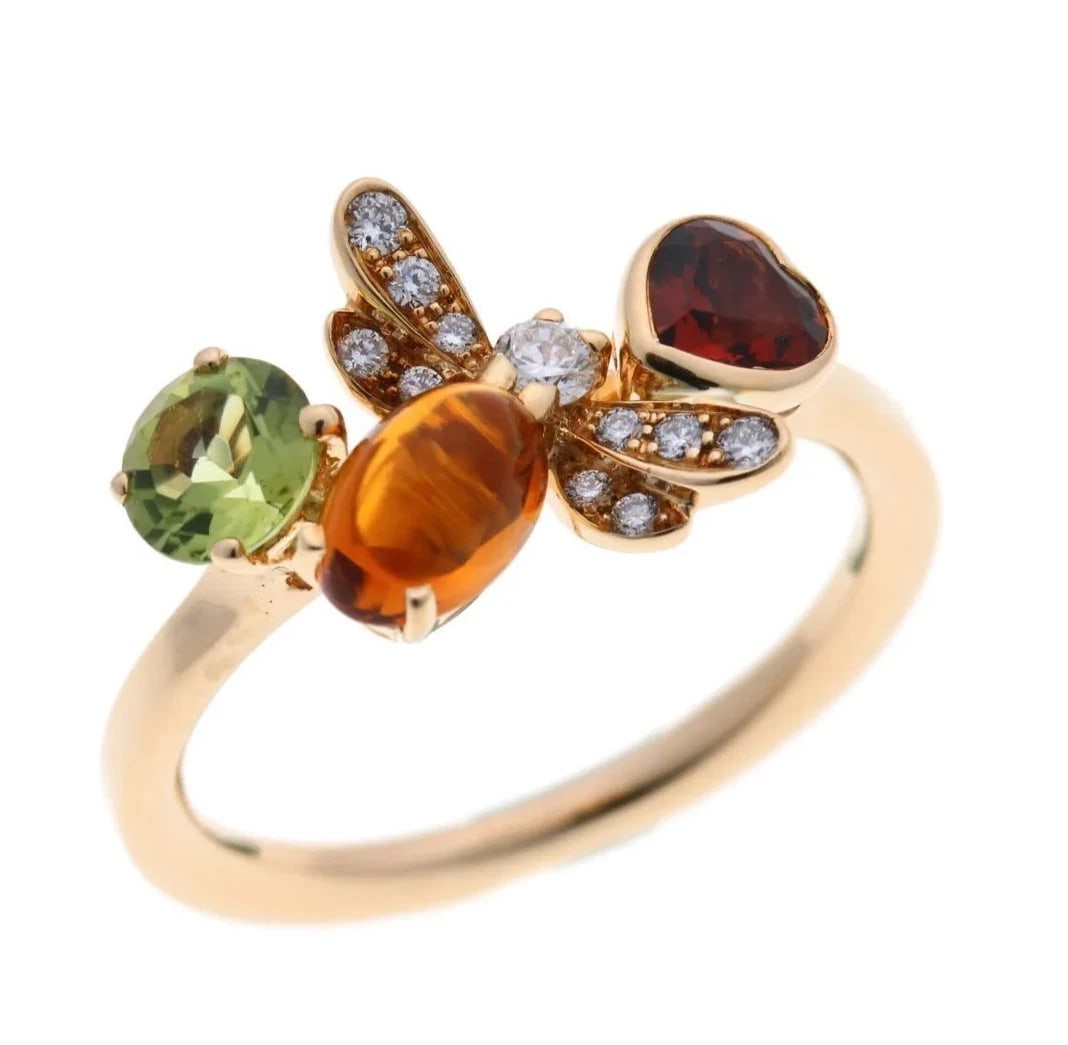 CHAUMET ATTRAPE GEMS DIAMOND 18K YELLOW GOLD RING: Chaumet Attrape Gems Diamond 18k Yellow Gold Ring Brand: Chaumet Type: Ring Material: 18k Yellow Gold Main Stone/Creation Natural Color: Yellow Size: 5 US Accessories: None Accessories Not