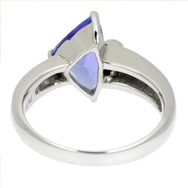 PT900 TANZANITE DIAMOND RING - 2