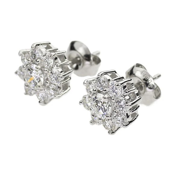 PT900 DIAMOND EARRING - 2