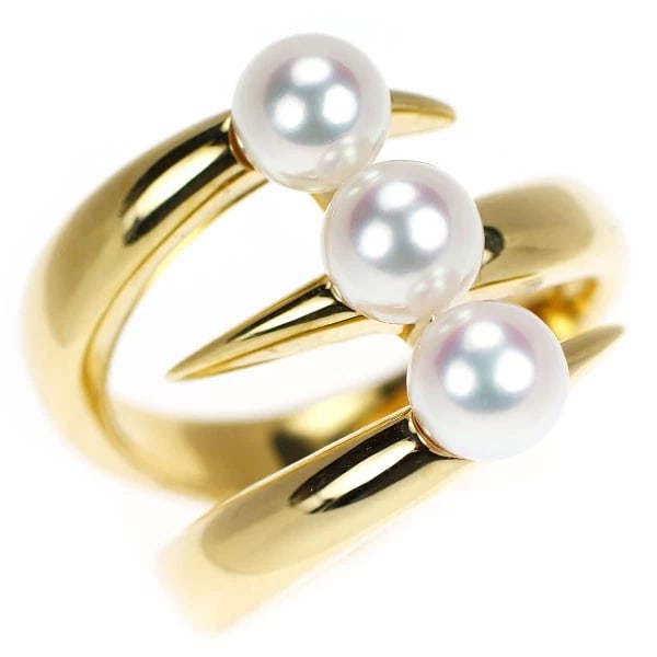 TASAKI PEARL K18YG AKOYA PEARL RING: Tasaki Pearl K18YG Akoya Pearl Ring Brand: Tasaki Pearl Type: Ring Material: Metal Purity None Metal K18YG Main Stone/Creation pearl/pearl Color: None Size: 4.5 US Accessories: None