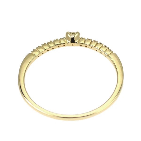 K18YG DIAMOND RING - 2