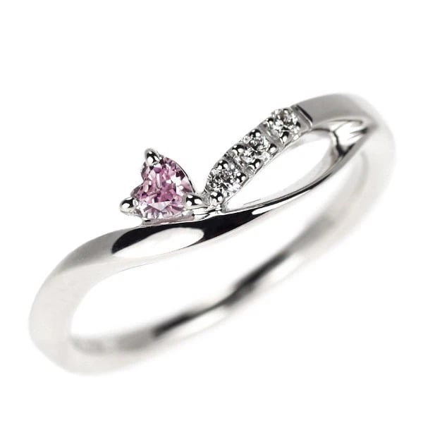 4? K18WG PINK SAPPHIRE DIAMOND RING: 4? K18WG pink sapphire diamond ring Brand: Outlet Type: rings Material: K18WG Color: WG Size: 5.5 - 5.75 Accessories: None Accessories Notice: When purchasing pre-owned goods, please refer to