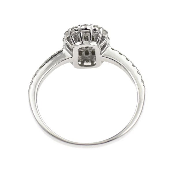K18WG DIAMOND RING - 2