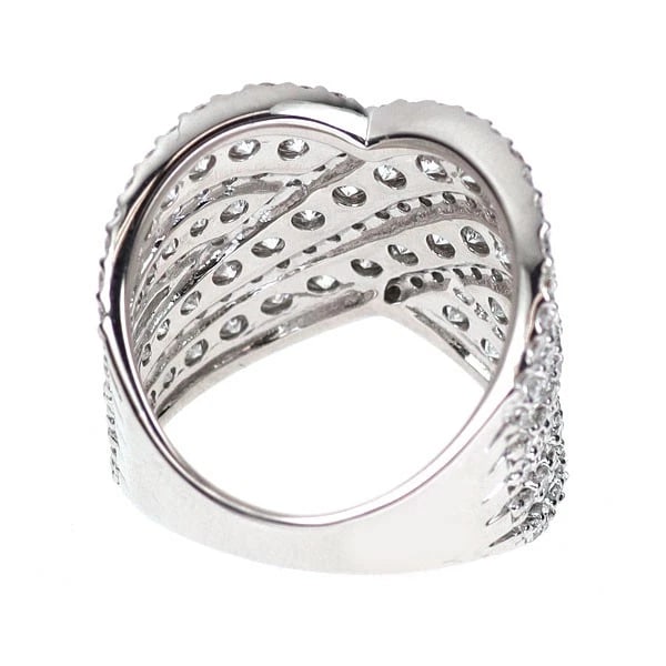 K18WG DIAMOND RING - 3