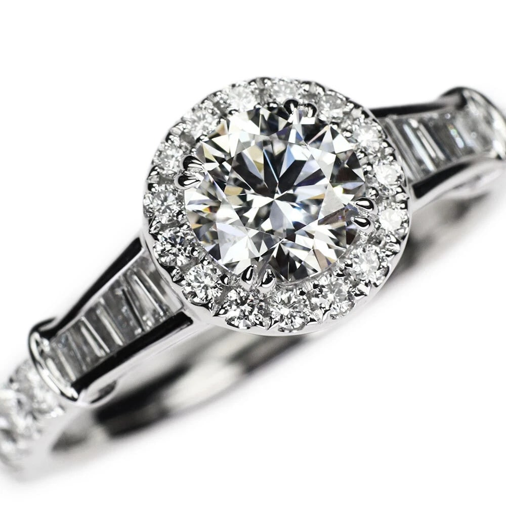 PT900 FINEST DIAMOND RING: Pt900 Finest Diamond Ring Brand: None Type: Ring Material: Metal Purity None Metal Pt900 Main Stone/Creation Natural Color: none Size: 6 US Accessories: None Accessories Notice: When