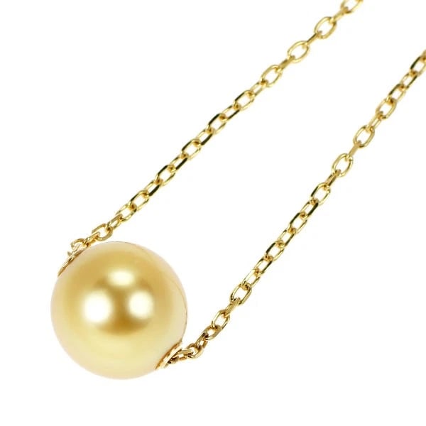 MIKIMOTO K18YG GOLDEN PEARL/PEARL PENDANT NECKLACE: Mikimoto K18YG Golden Pearl/Pearl Pendant Necklace Brand: Mikimoto Type: Pendant Necklace Material: Metal Purity K18 Metal Gold Main Stone/Creation pearl/pearl Color: None Size: Necklace: