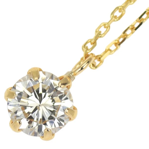 K18YG LDH DIAMOND PENDANT NECKLACE: K18YG LDH Diamond Pendant Necklace Brand: None Type: Pendant Necklace Material: Metal Purity None Metal K18YG Main Stone/Creation Natural Color: None Size: Necklace: Chain Length 40 