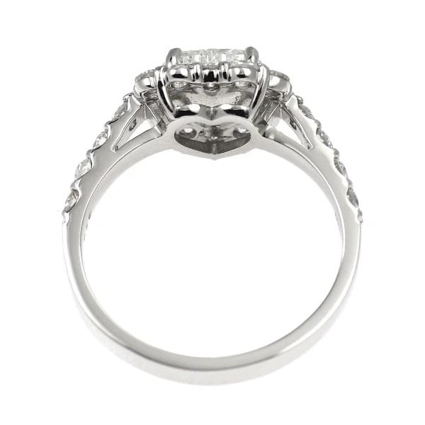 PT900 HEART SHAPE DIAMOND RING - 2