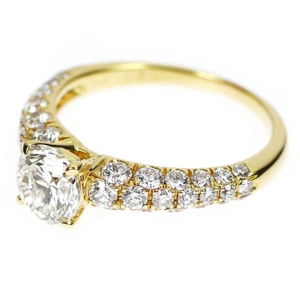 K18YG DIAMOND RING - 2